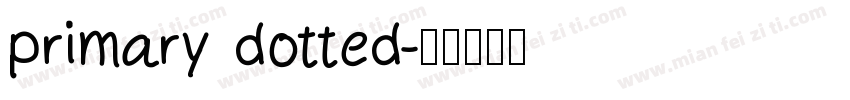 primary dotted字体转换